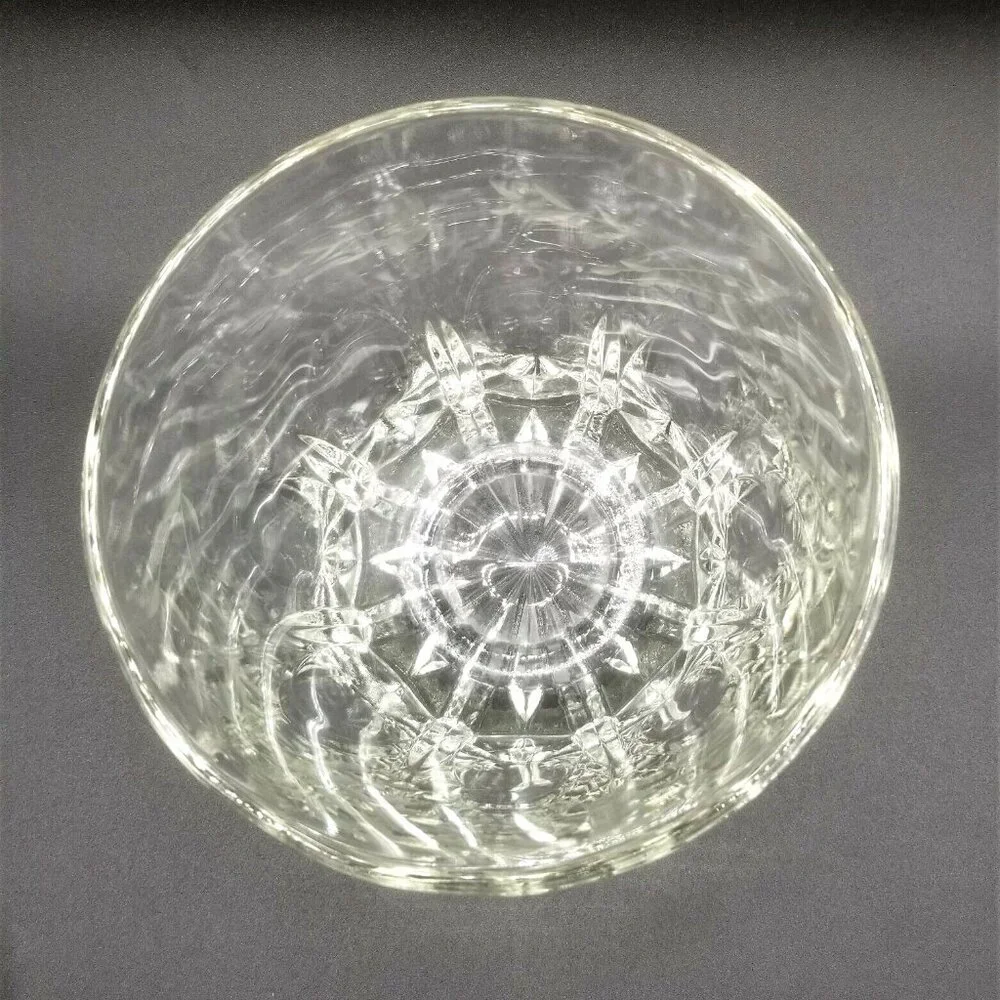 Princess House Heritage Pattern Glass Ice Bucket and Tongs